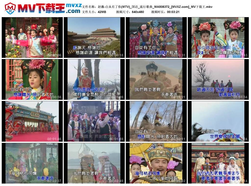赵薇-自从有了你(MTV)_国语_流行歌曲_MA508372